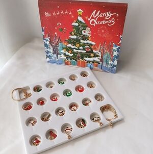 Christmas Advent Calendar Bracelet 24 Day Surprises Charms